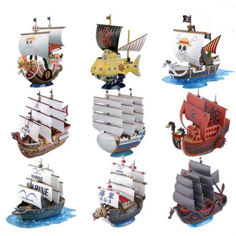 Boneco De A O One Piece Ships Mil Sunny Going Merry Red Force Moby