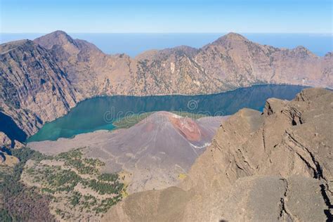 Rinjani Volcano Crater and Lake, Lombok Stock Photo - Image of beautiful, success: 78768770