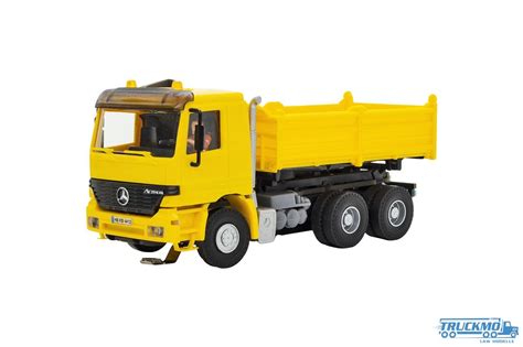 Kibri Mercedes Benz Actros Dump Truck Functional Model Yellow 8015