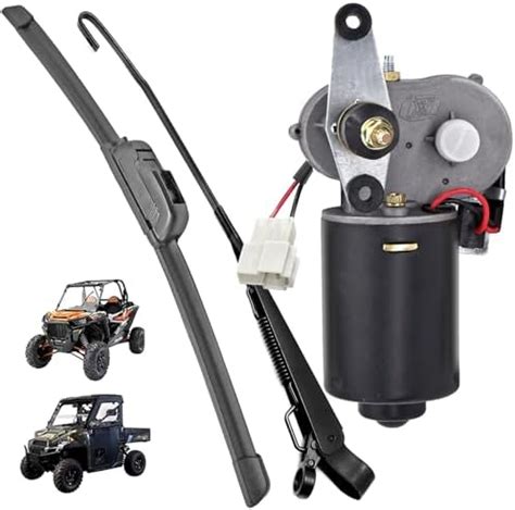 Utv Electric Operated V Windshield Wiper And Motor Kit Fiberglass