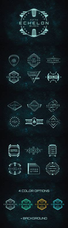 10 Futuristic Logo Pack By Fortyfive On Creative Market Logo Design Trendy Logos Futuristic