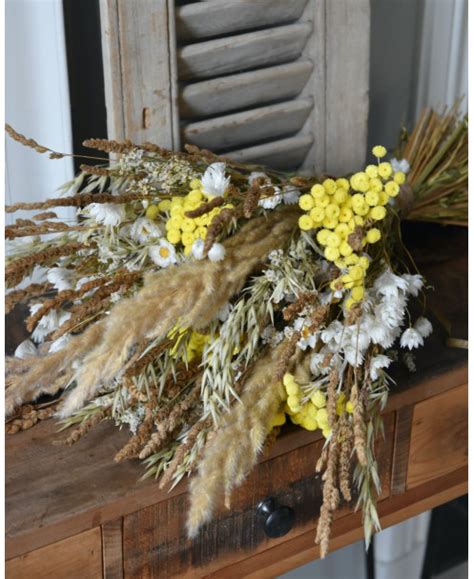 Droogbloemen Veld Boeket In Naturel Per Stuk