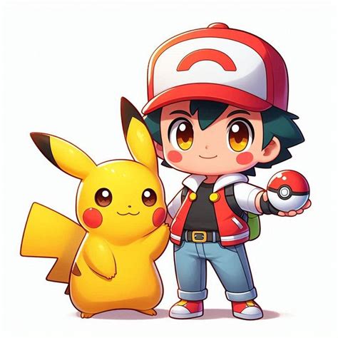 Ash and pikachu (cute) in 2024 | Cute pokemon wallpaper, Cute doodles ...