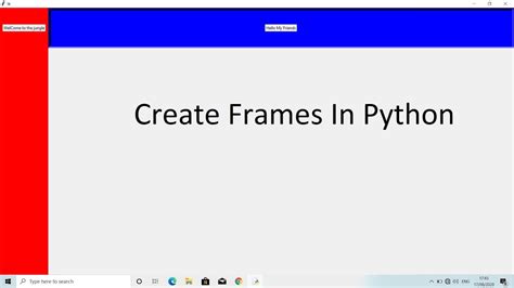 Python How To Create Frames In Python Tkinter Create Frames In