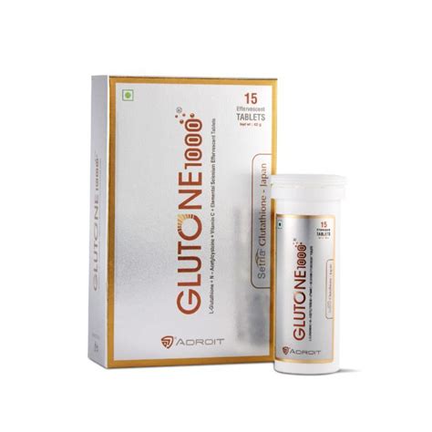 Glutone 1000 Setria L Glutathione And Vitamin C Effervescent Tablets For Skin Brightening Buy