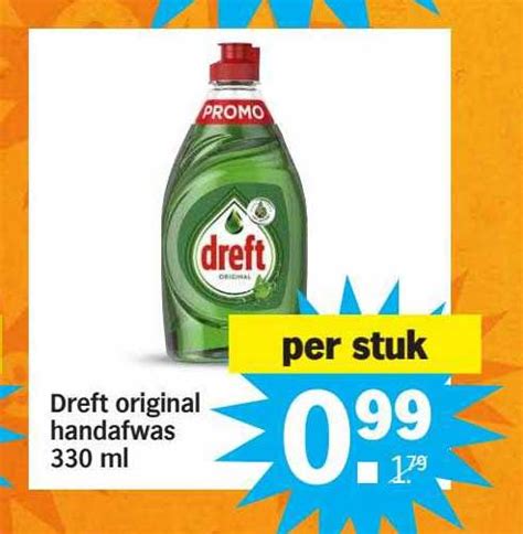 Dreft Original Handafwas Ml Aanbieding Bij Albert Heijn Folders Nl