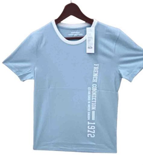 Plain Men Sky Blue Round Neck Cotton T Shirt At Rs 230 In Bengaluru