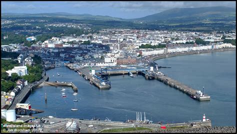 Aerial View Of Douglas Harbour Isle Of Man 17 8 17