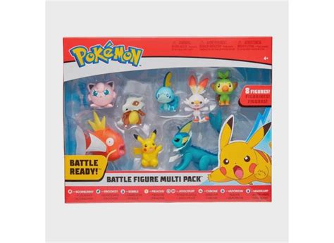 Bonecos Pokémon Battle Figure Multi Pack 8 Figuras Scorbunny