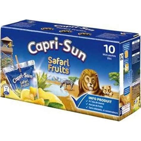 Capri Sun Safari Fruits 20cl Pack De 10