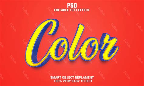 Effet De Texte En Couleur Fichier PSD Photoshop Gratuit TextStudio