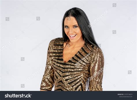 Gorgeous Long Haired Brunette Model Showing Stock Photo 1272714013 Shutterstock