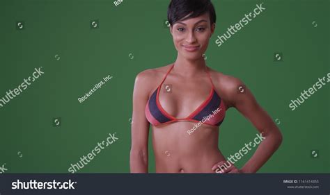 Sexy Black Woman Bikini Posing On Stock Photo Shutterstock
