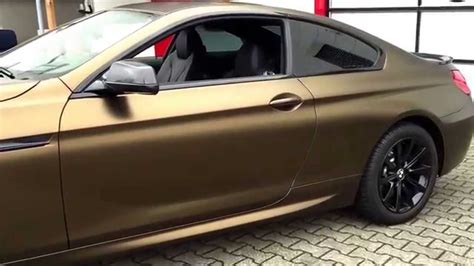 Bmw 650i Coupe Foliert In Matt Bond Gold Met By Pwf Youtube