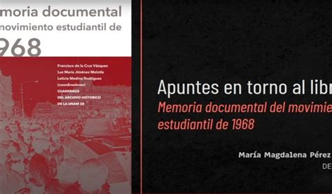 Analizan El Libro Memoria Documental Del Movimiento Estudiantil De