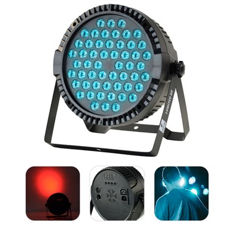 Reflektor LED PAR 80W 54 Diody Lumiled RGB DMX Firefog Sklep Opinie