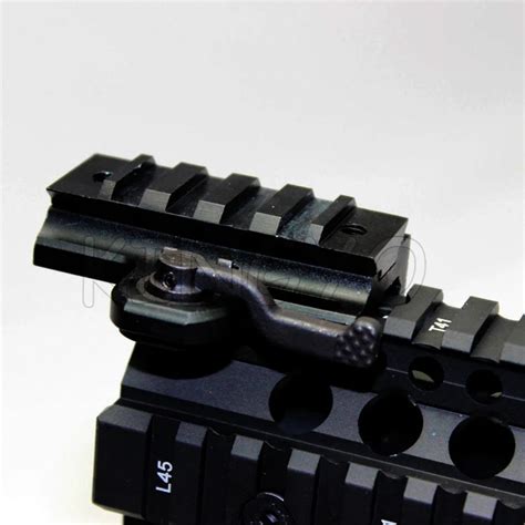 Tactical Quick Release Riser 20mm Picatinny And Weaver Rail Mount In