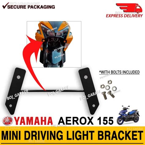 Aerox Mini Driving Light Bracket With Bolts Included Plug And Play