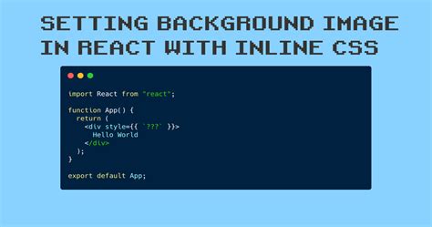 Background Image Css React