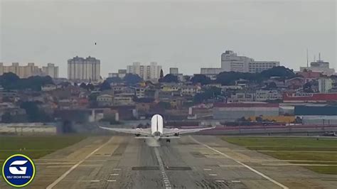 Tail Strike AviÃo Da Latam Cargo Bate A Cauda No ChÃo Durante A Decolagem Em Guarulhos