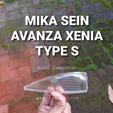 Mika Kaca Lampu Sein Sen Cover Spion Avanza Xenia Type S Tipe S 1pcs