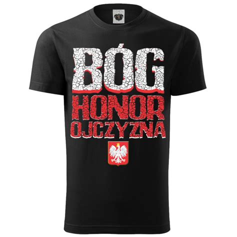 Koszulka Bóg Honor Ojczyzna T shirty Sklep WarriorShop pl