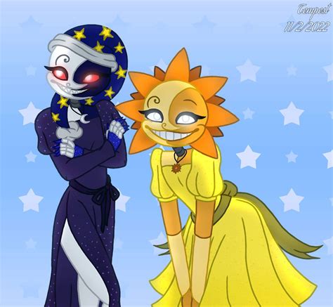 Sun And Moon In Dresses Five Nights At Freddys Amino