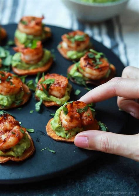 Cajun Shrimp Guacamole Bites Paleo Gluen Free Party Appetizer Recipe