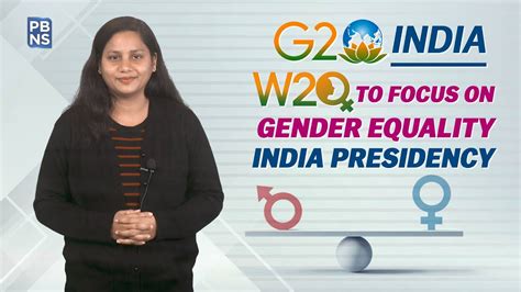 G India Women To Focus On Gender Equality India Presidency Youtube