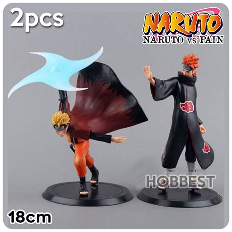 Jual Action Figure NARUTO X PAIN AKATSUKI Set Isi 2 Pcs Miniatur