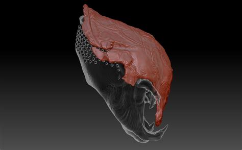 Archivo Stl Depredador Presa Casco Feral Bio Modelo Para Descargar Y