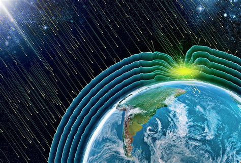 Earths Magnetic Field And Aurora By Claus Lunauscience Photo Library