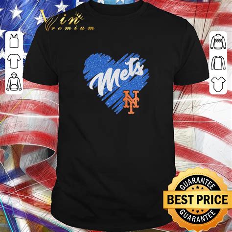 Nice Love New York Mets Heart Diamond Shirt Kutee Boutique