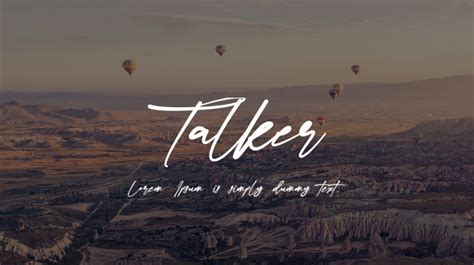 talker font    desktop webfont