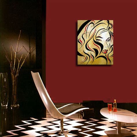 Abstract Nude Painting Original Modern Pop Art Contemporary Etsy