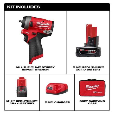 Milwaukee M12 FUEL 12 Volt Lithium Ion Brushless Cordless Stubby 3 8