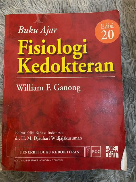 Buku Ajar Fisiologi Kedokteran Ed William Ganong Buku Alat Tulis