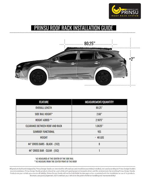 2018 Subaru Outback Roof Rack