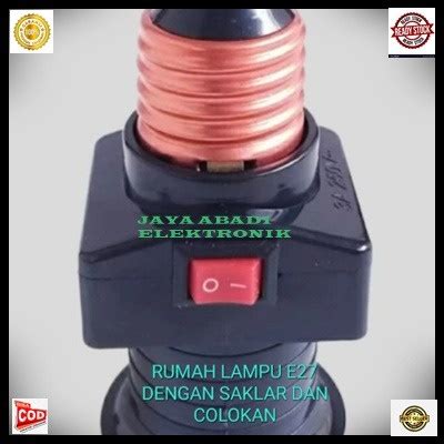 Jual Original Rumah Lampu E Fitting Fiting Saklar Colok Sambungan