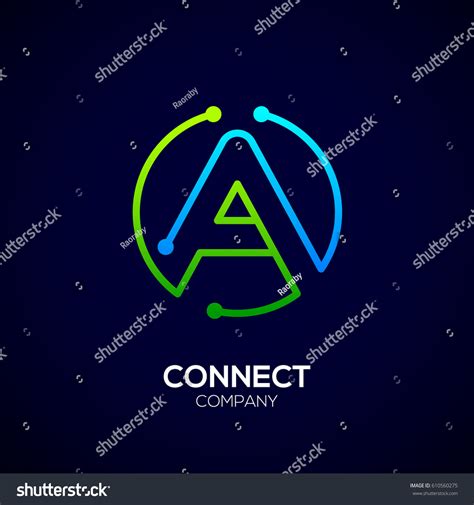 Letter Logo Circle Shape Symbol Green Stock Vector (Royalty Free ...