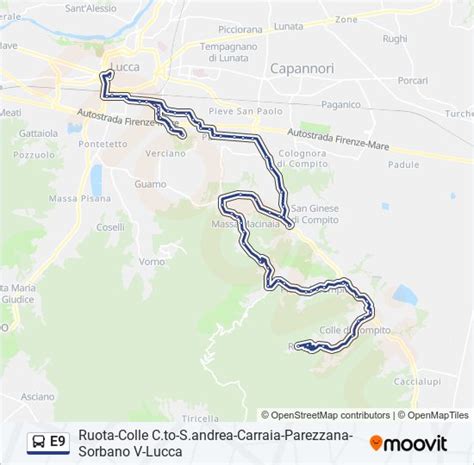 E9 Route Schedules Stops Maps Ruota Capolinea Updated