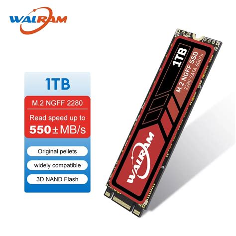 WALRAM SSD M2 NGFF SATA3 SSD 128GB 256GB 512GB 1TB M 2 NGFF SSD 2280