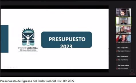 Poder Judicial Presenta Proyecto De Ingresos 2023 Tecate Informativo