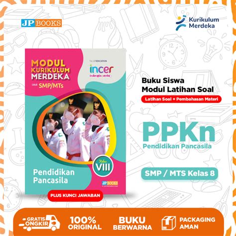 Jual Jp Books Buku Siswa Sekolah Modul Latihan Soal Kurmer Incer Ppkn