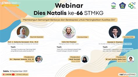 Webinar Dies Natalis Ke 66 Stmkg Youtube