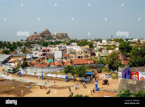 Houses Around Rock Fort And Ucchi Pillayar Ganesha Koil Kovil Temple In