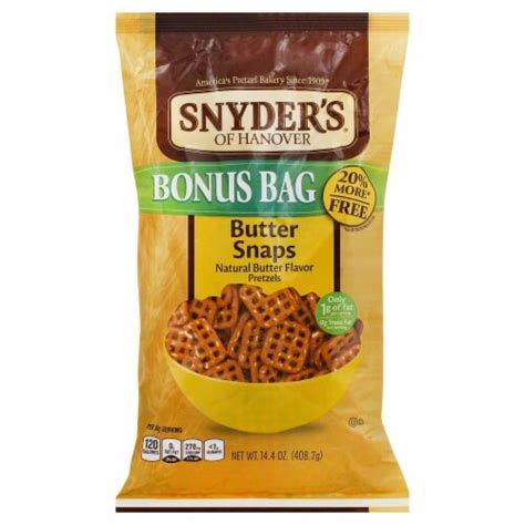 Snyder S Of Hanover Pretzel Butter Snaps 14 Oz Fred Meyer