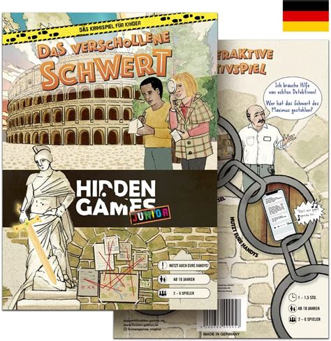 Hidden Games Junior Das Verschollene Schwert Deutsch Das