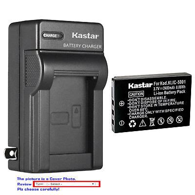 Kastar Battery Wall Charger For Kodak Klic Kodak Easyshare Z