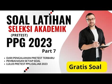 Soal Latihan Pretest Ppg Part Youtube